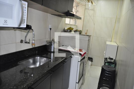 Cozinha de apartamento à venda com 1 quarto, 38m² em Méier, Rio de Janeiro