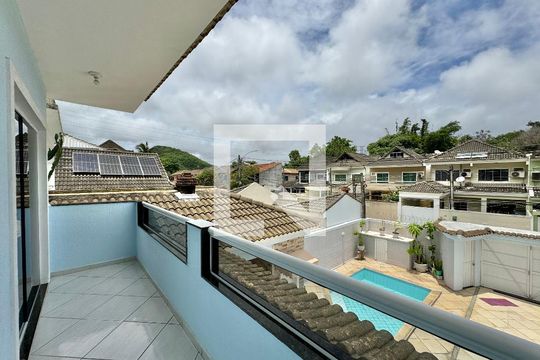 Suíte - Varanda de casa de condomínio à venda com 3 quartos, 180m² em Vargem Pequena, Rio de Janeiro