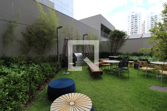 Área Comum - Churrasqueira de kitnet/studio à venda com 1 quarto, 29m² em Indianópolis, São Paulo