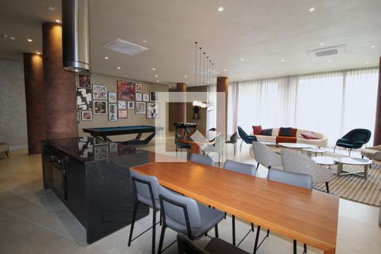 Área Comum - Salão de Festas de kitnet/studio à venda com 1 quarto, 29m² em Indianópolis, São Paulo