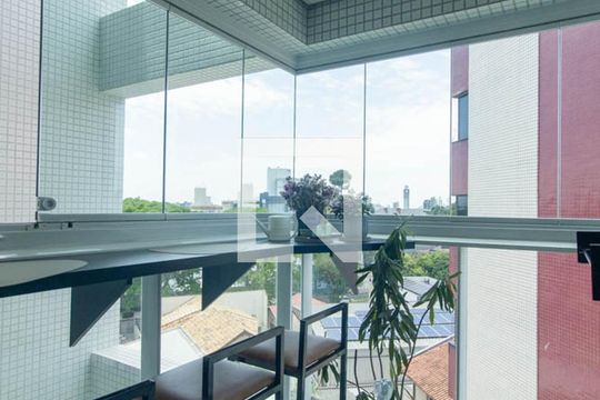 Varanda gourmet de apartamento à venda com 1 quarto, 45m² em Alto da Glória, Curitiba