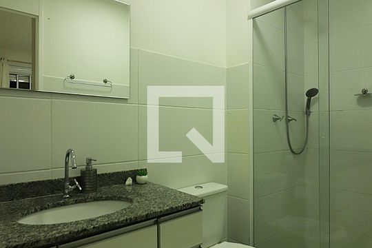 Quarto 1 - Suíte Banheiro de apartamento à venda com 2 quartos, 56m² em Planalto, São Bernardo do Campo