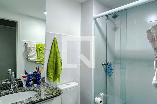 Banheiro da Suíte de apartamento à venda com 2 quartos, 57m² em Catumbi, São Paulo