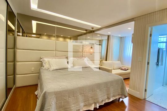 Quarto Suíte de apartamento para alugar com 4 quartos, 135m² em Buritis, Belo Horizonte