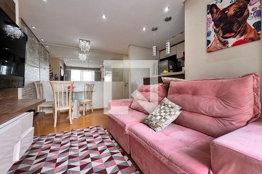 Sala de apartamento para alugar com 2 quartos, 50m² em Vila Metalúrgica, Santo André