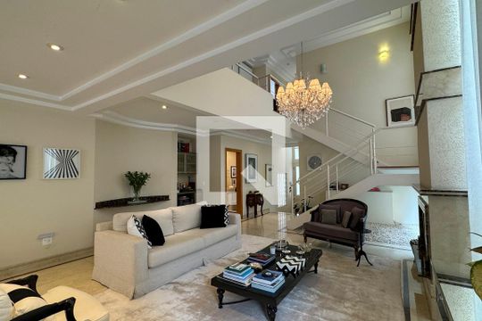 Sala de casa de condomínio à venda com 4 quartos, 400m² em Residencial Tres (alphaville), Santana de Parnaíba