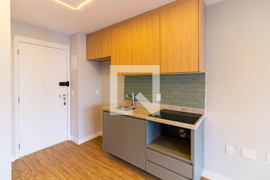 Cozinha de kitnet/studio à venda com 1 quarto, 45m² em Perdizes, São Paulo