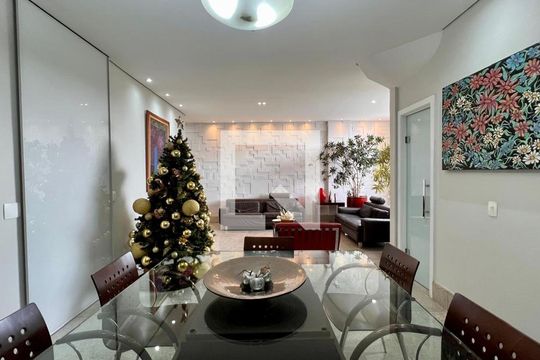 sala de apartamento à venda com 4 quartos, 300m² em Luxemburgo, Belo Horizonte
