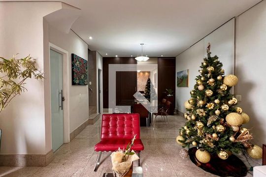 sala de apartamento à venda com 4 quartos, 300m² em Luxemburgo, Belo Horizonte
