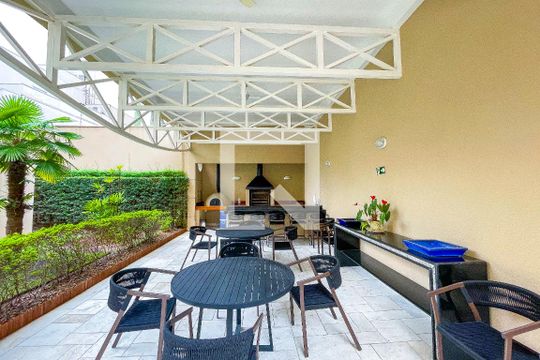 Área comum - Churrasqueira de apartamento à venda com 1 quarto, 39m² em Pinheiros, São Paulo