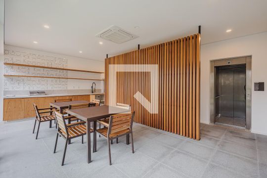 Espaço Gourmet de kitnet/studio à venda com 1 quarto, 27m² em Sumaré, São Paulo
