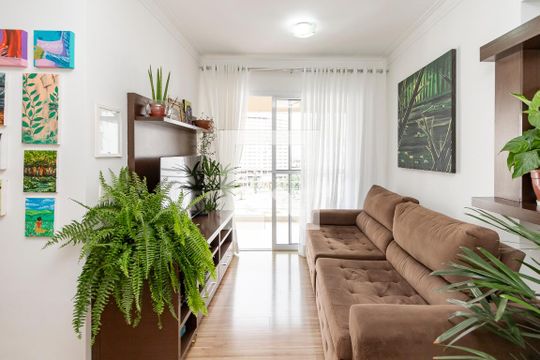 Sala de apartamento à venda com 2 quartos, 50m² em Santo Amaro, São Paulo