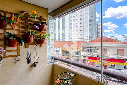Varanda da Sala de apartamento à venda com 3 quartos, 70m² em Alto da Mooca, São Paulo