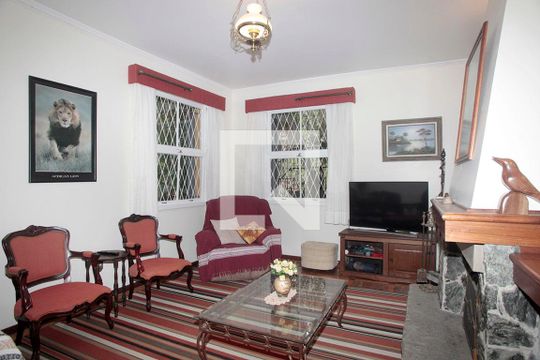 Sala de Estar de casa à venda com 5 quartos, 420m² em Petrópolis, Porto Alegre