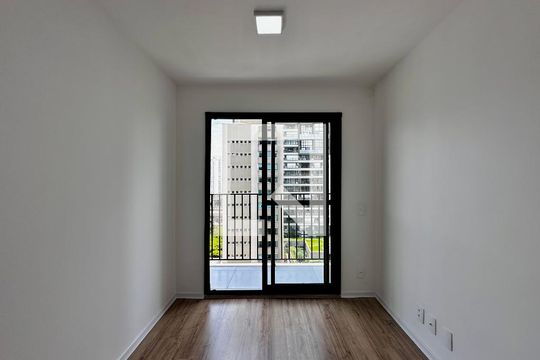Sala de apartamento para alugar com 1 quarto, 27m² em Campo Belo, São Paulo