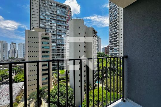 Sacada de apartamento para alugar com 1 quarto, 27m² em Campo Belo, São Paulo