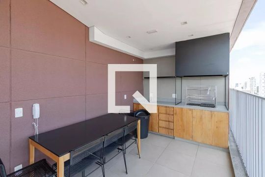 Área comum - Churrasqueira de kitnet/studio para alugar com 1 quarto, 20m² em Jardim das Acacias, São Paulo