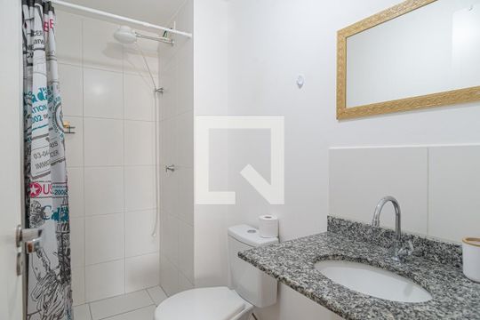 Banheiro de kitnet/studio à venda com 1 quarto, 24m² em Consolação, São Paulo