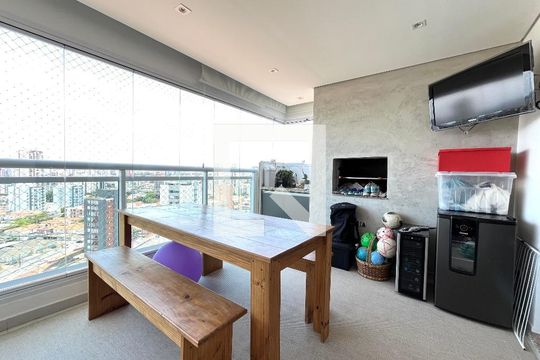 Varanda de apartamento à venda com 3 quartos, 108m² em Vila Mascote, São Paulo