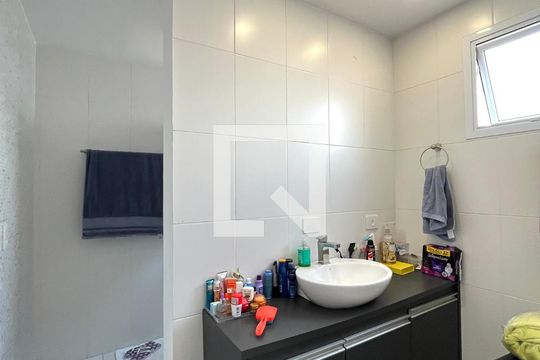 Banheiro da Suíte de apartamento à venda com 3 quartos, 108m² em Vila Mascote, São Paulo