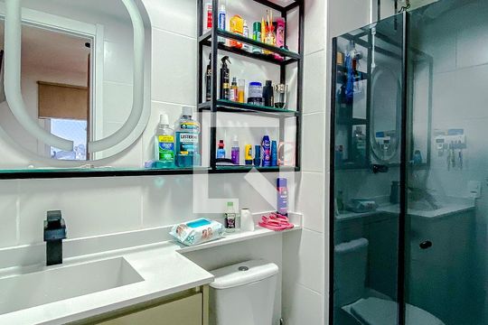 Banheiro de apartamento à venda com 1 quarto, 30m² em Alto da Mooca, São Paulo
