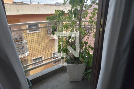 Varanda da Sala de apartamento à venda com 2 quartos, 64m² em Vila Príncipe de Gales, Santo André