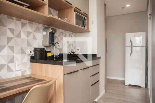 Cozinha de kitnet/studio à venda com 1 quarto, 25m² em Vila Mariana, São Paulo