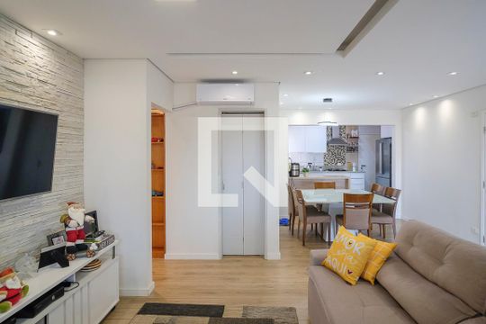 Sala de apartamento à venda com 3 quartos, 104m² em Vila Caminho do Mar, São Bernardo do Campo