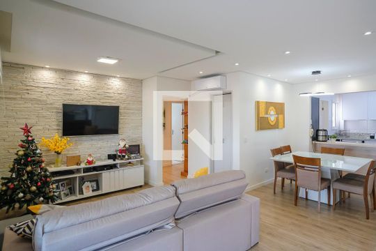 Sala de apartamento à venda com 3 quartos, 104m² em Vila Caminho do Mar, São Bernardo do Campo