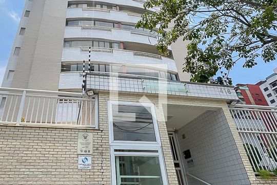 Fachada + plaquinha de apartamento à venda com 3 quartos, 104m² em Vila Caminho do Mar, São Bernardo do Campo