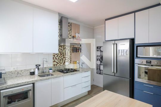 Cozinha de apartamento à venda com 3 quartos, 104m² em Vila Caminho do Mar, São Bernardo do Campo