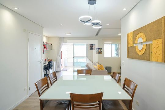 Sala de apartamento à venda com 3 quartos, 104m² em Vila Caminho do Mar, São Bernardo do Campo
