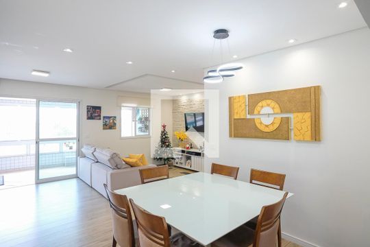 Sala de apartamento à venda com 3 quartos, 104m² em Vila Caminho do Mar, São Bernardo do Campo