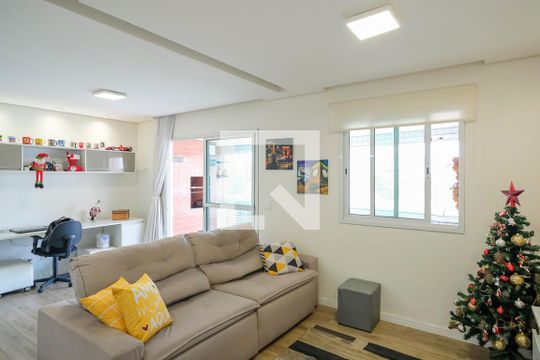 Sala de apartamento à venda com 3 quartos, 104m² em Vila Caminho do Mar, São Bernardo do Campo