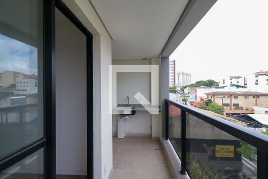Varanda e Área de Serviço de apartamento à venda com 2 quartos, 57m² em Jardim, Santo André