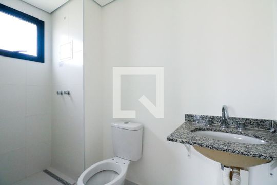 Banheiro da Suíte de apartamento à venda com 2 quartos, 57m² em Jardim, Santo André