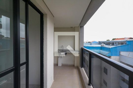 Varanda e Área de Serviço de apartamento à venda com 2 quartos, 57m² em Jardim, Santo André