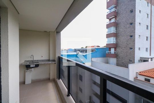 Varanda e Área de Serviço de apartamento à venda com 2 quartos, 57m² em Jardim, Santo André