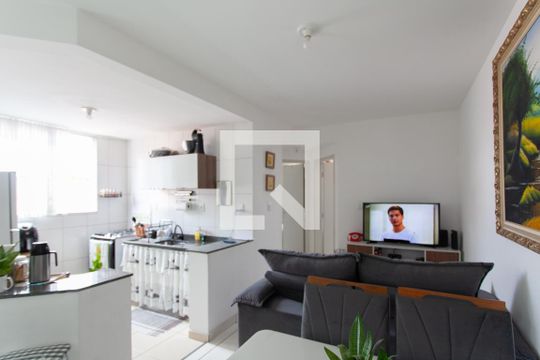 Sala de apartamento à venda com 2 quartos, 50m² em Jaqueline, Belo Horizonte