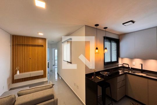 Sala de apartamento para alugar com 2 quartos, 94m² em Jardim, Santo André