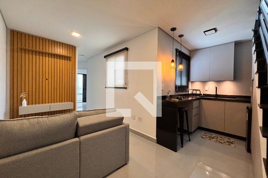 Sala de apartamento à venda com 2 quartos, 94m² em Jardim, Santo André