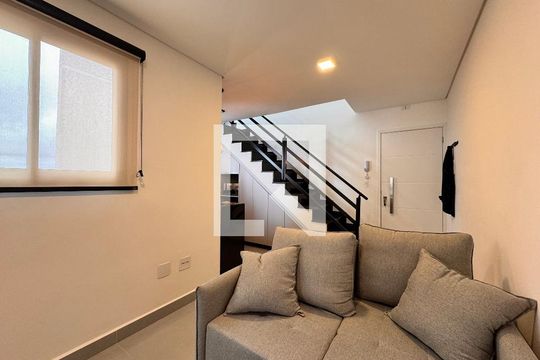 Sala de apartamento para alugar com 2 quartos, 94m² em Jardim, Santo André
