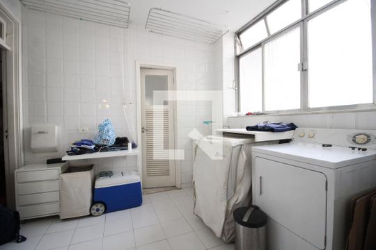 Área de serviço  de apartamento à venda com 4 quartos, 215m² em Lagoa, Rio de Janeiro