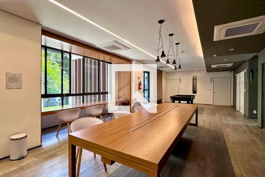 Área comum de kitnet/studio à venda com 0 quarto, 27m² em Brooklin, São Paulo