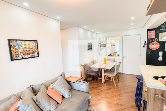  Sala de Jantar de apartamento à venda com 2 quartos, 57m² em Vila Homero Thon, Santo André