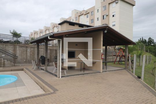 quiosque com churrasqueiras  de apartamento para alugar com 2 quartos, 51m² em Santo Afonso, Novo Hamburgo