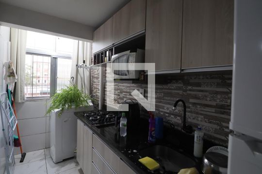 Cozinha e Área de Serviço de apartamento para alugar com 1 quarto, 35m² em Guajuviras, Canoas