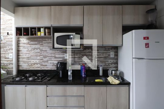 Cozinha e Área de Serviço de apartamento para alugar com 1 quarto, 35m² em Guajuviras, Canoas