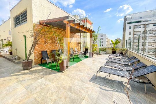 Área comum de apartamento para alugar com 2 quartos, 85m² em Consolação, São Paulo