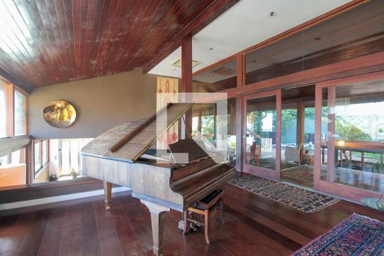 Sala de casa de condomínio à venda com 6 quartos, 700m² em São Conrado, Rio de Janeiro